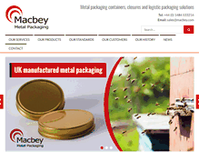 Tablet Screenshot of macbey.com